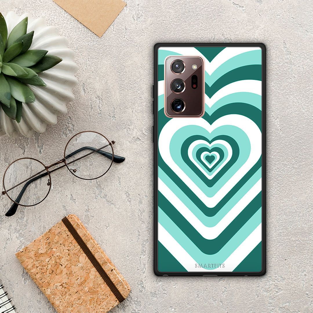 Green Hearts - Samsung Galaxy Note 20 Ultra case