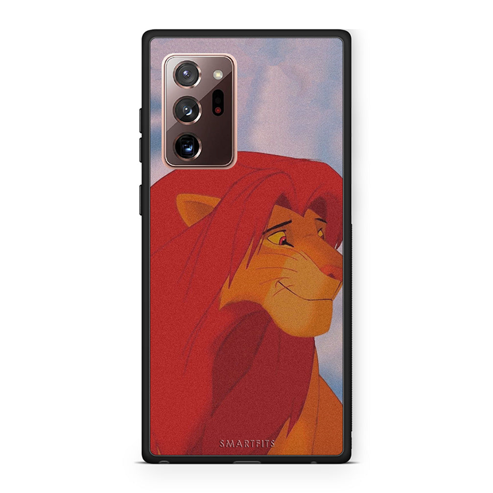 Samsung Note 20 Ultra Lion Love 1 Θήκη Αγίου Βαλεντίνου από τη Smartfits με σχέδιο στο πίσω μέρος και μαύρο περίβλημα | Smartphone case with colorful back and black bezels by Smartfits