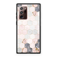 Thumbnail for 4 - Samsung Note 20 Ultra Hexagon Pink Marble case, cover, bumper