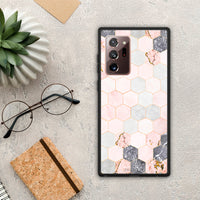 Thumbnail for Marble Hexagon Pink - Samsung Galaxy Note 20 Ultra case