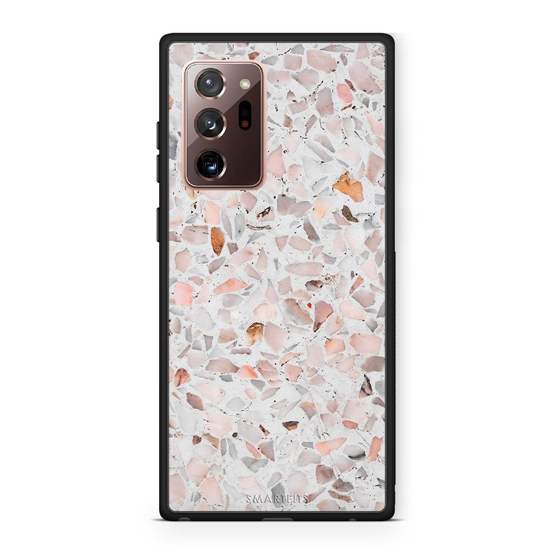 Samsung Note 20 Ultra Marble Terrazzo θήκη από τη Smartfits με σχέδιο στο πίσω μέρος και μαύρο περίβλημα | Smartphone case with colorful back and black bezels by Smartfits