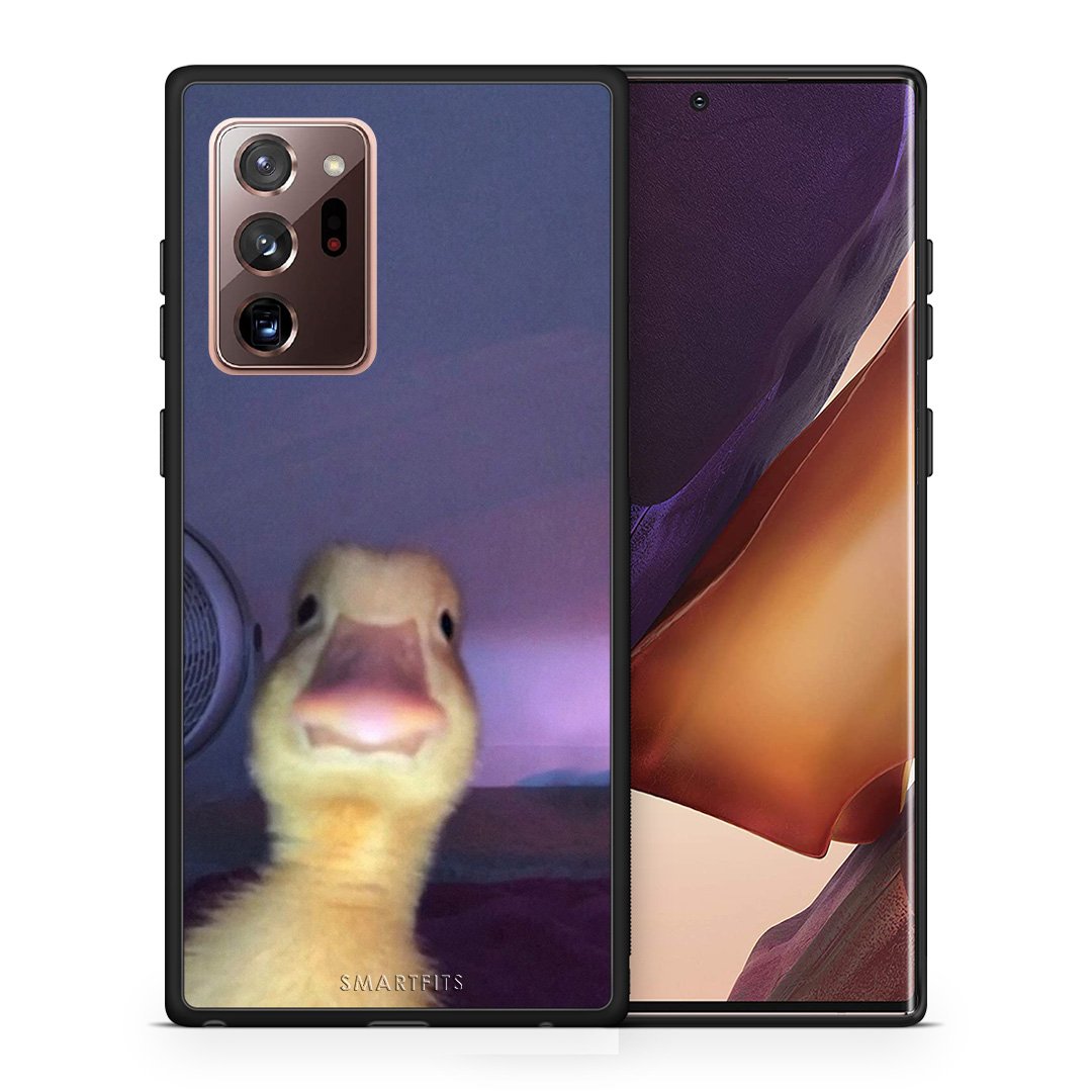 Θήκη Samsung Note 20 Ultra Meme Duck από τη Smartfits με σχέδιο στο πίσω μέρος και μαύρο περίβλημα | Samsung Note 20 Ultra Meme Duck case with colorful back and black bezels