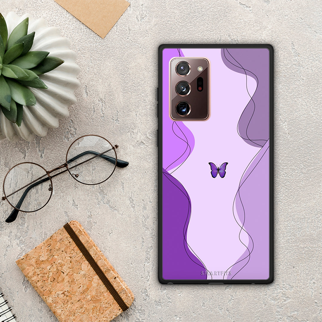 Purple Mariposa - Samsung Galaxy Note 20 Ultra Case