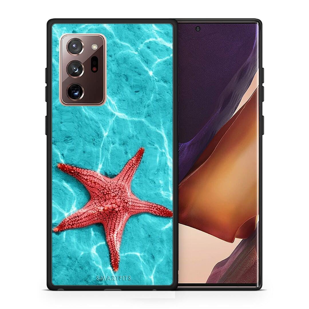 Θήκη Samsung Note 20 Ultra Red Starfish από τη Smartfits με σχέδιο στο πίσω μέρος και μαύρο περίβλημα | Samsung Note 20 Ultra Red Starfish case with colorful back and black bezels