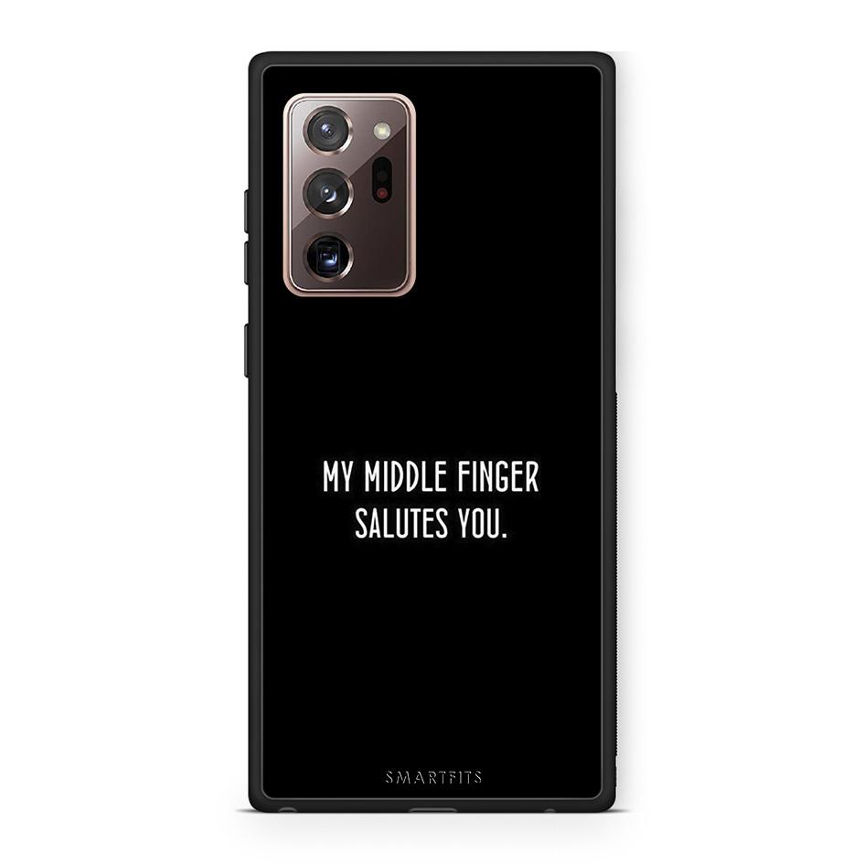 Samsung Note 20 Ultra Salute θήκη από τη Smartfits με σχέδιο στο πίσω μέρος και μαύρο περίβλημα | Smartphone case with colorful back and black bezels by Smartfits