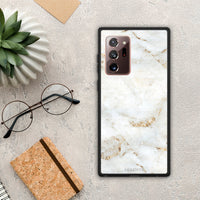 Thumbnail for White Gold Marble - Samsung Galaxy Note 20 Ultra case
