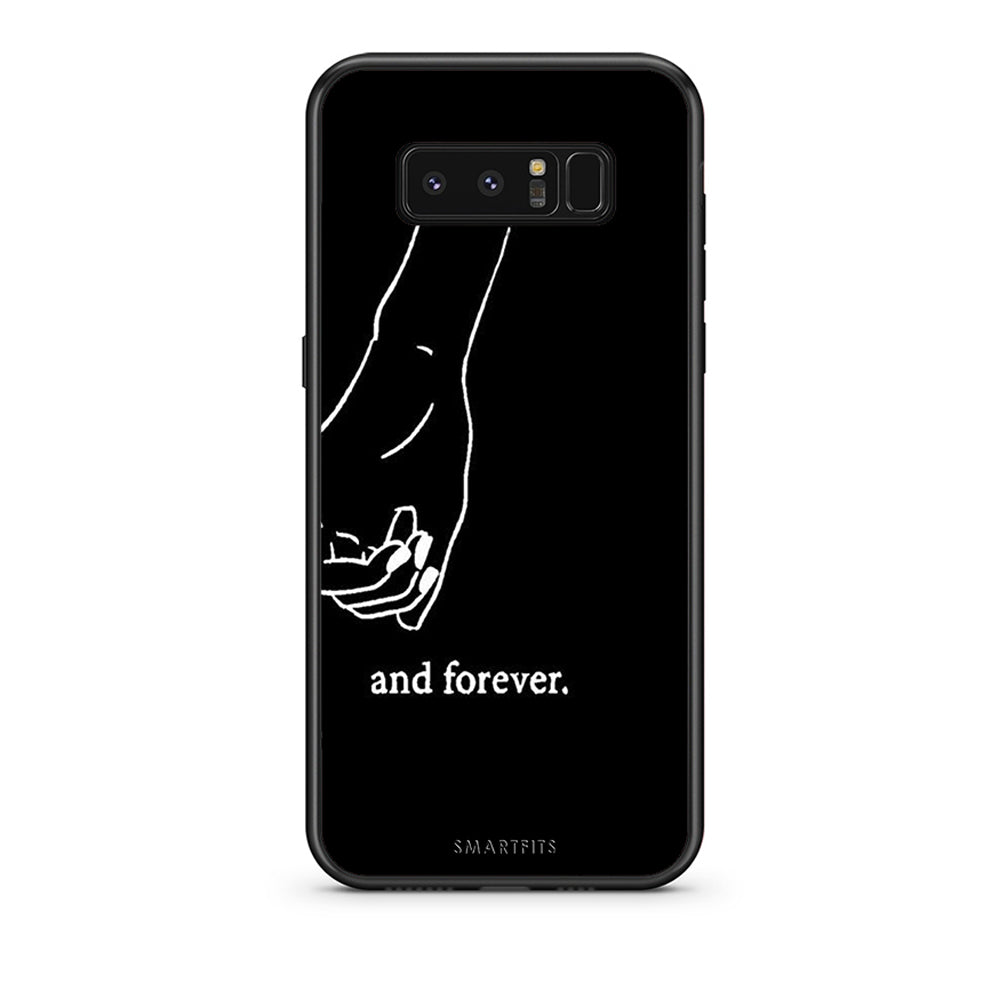 samsung note 8 Always & Forever 2 Θήκη Αγίου Βαλεντίνου από τη Smartfits με σχέδιο στο πίσω μέρος και μαύρο περίβλημα | Smartphone case with colorful back and black bezels by Smartfits