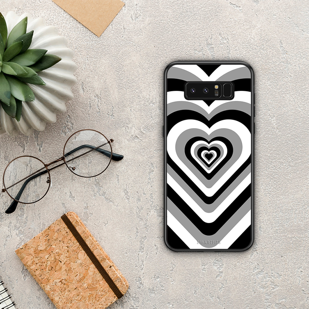 Black Hearts - Samsung Galaxy Note 8 case