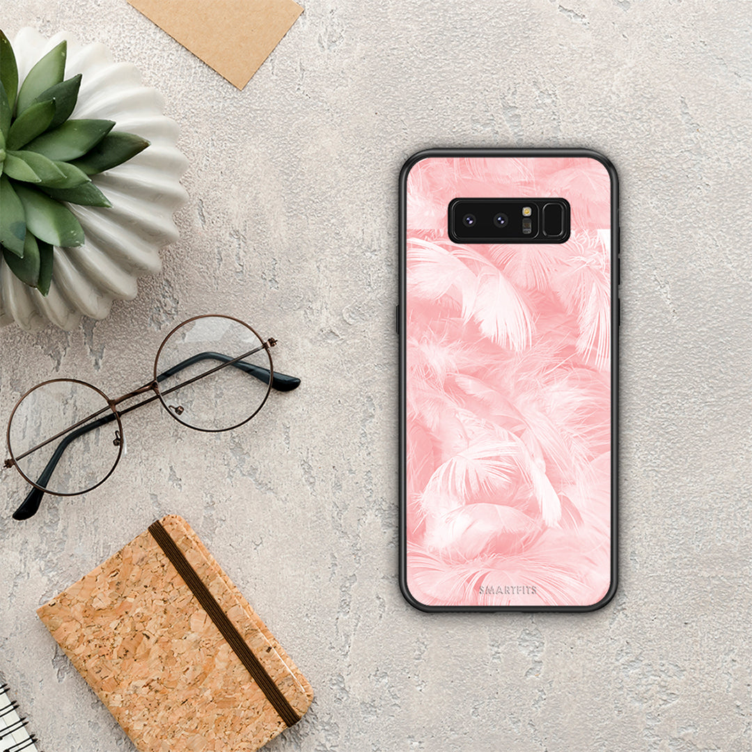 Boho Pink Feather - Samsung Galaxy Note 8 case