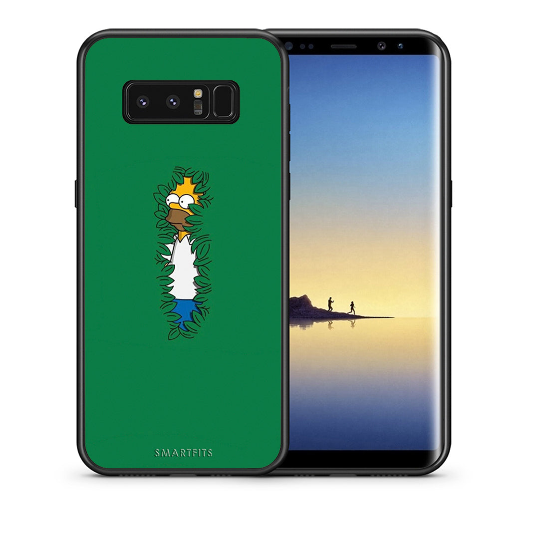 Θήκη Αγίου Βαλεντίνου Samsung Note 8 Bush Man από τη Smartfits με σχέδιο στο πίσω μέρος και μαύρο περίβλημα | Samsung Note 8 Bush Man case with colorful back and black bezels