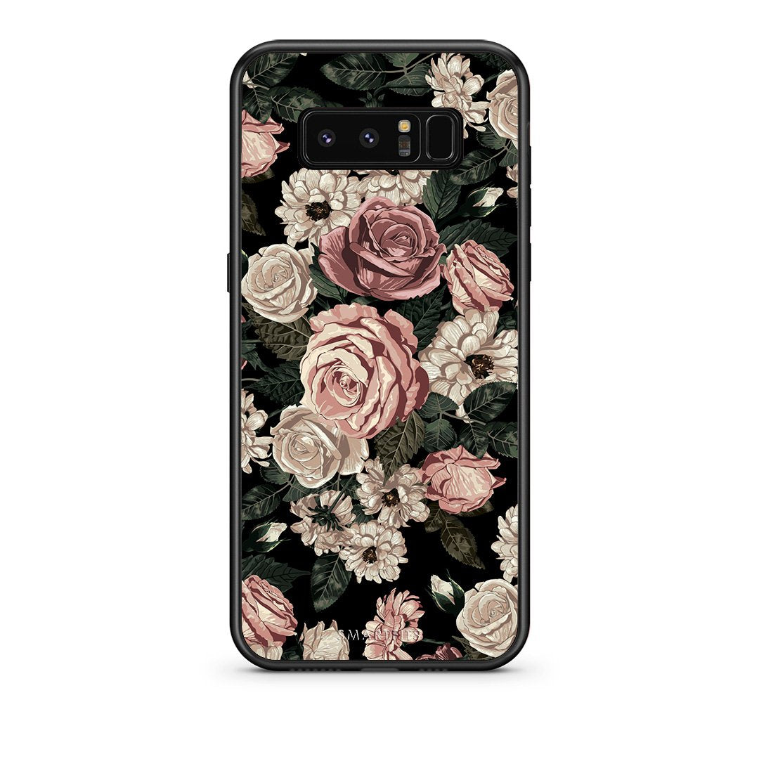 4 - samsung note 8 Wild Roses Flower case, cover, bumper