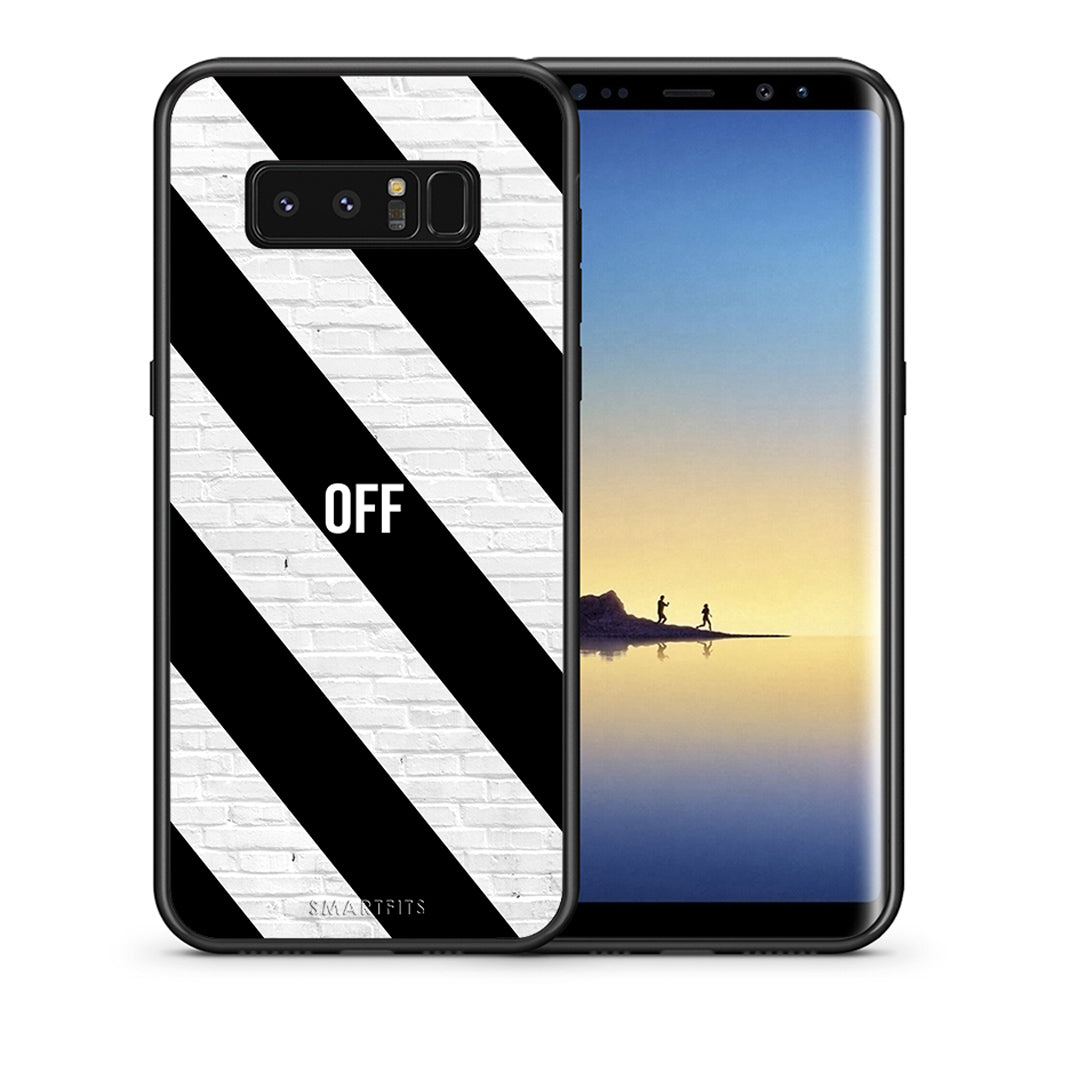 Θήκη Samsung Note 8 Get Off από τη Smartfits με σχέδιο στο πίσω μέρος και μαύρο περίβλημα | Samsung Note 8 Get Off case with colorful back and black bezels