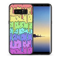 Thumbnail for Θήκη Samsung Note 8 Melting Rainbow από τη Smartfits με σχέδιο στο πίσω μέρος και μαύρο περίβλημα | Samsung Note 8 Melting Rainbow case with colorful back and black bezels