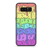 Thumbnail for samsung note 8 Melting Rainbow θήκη από τη Smartfits με σχέδιο στο πίσω μέρος και μαύρο περίβλημα | Smartphone case with colorful back and black bezels by Smartfits