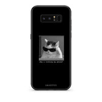 Thumbnail for samsung note 8 Meme Cat θήκη από τη Smartfits με σχέδιο στο πίσω μέρος και μαύρο περίβλημα | Smartphone case with colorful back and black bezels by Smartfits