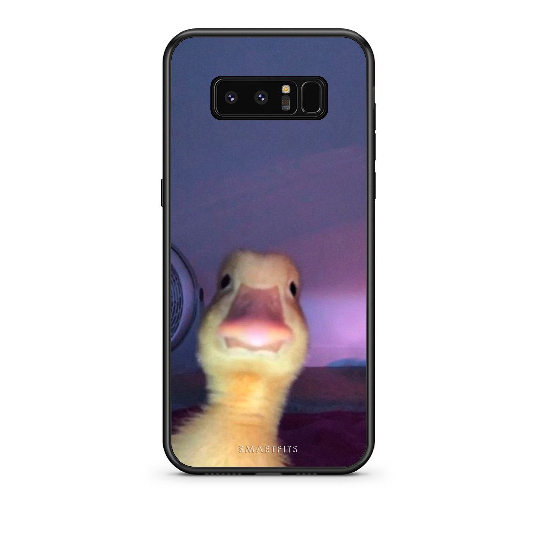 samsung note 8 Meme Duck θήκη από τη Smartfits με σχέδιο στο πίσω μέρος και μαύρο περίβλημα | Smartphone case with colorful back and black bezels by Smartfits