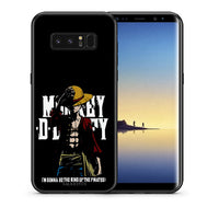 Thumbnail for Θήκη Samsung Note 8 Pirate King από τη Smartfits με σχέδιο στο πίσω μέρος και μαύρο περίβλημα | Samsung Note 8 Pirate King case with colorful back and black bezels