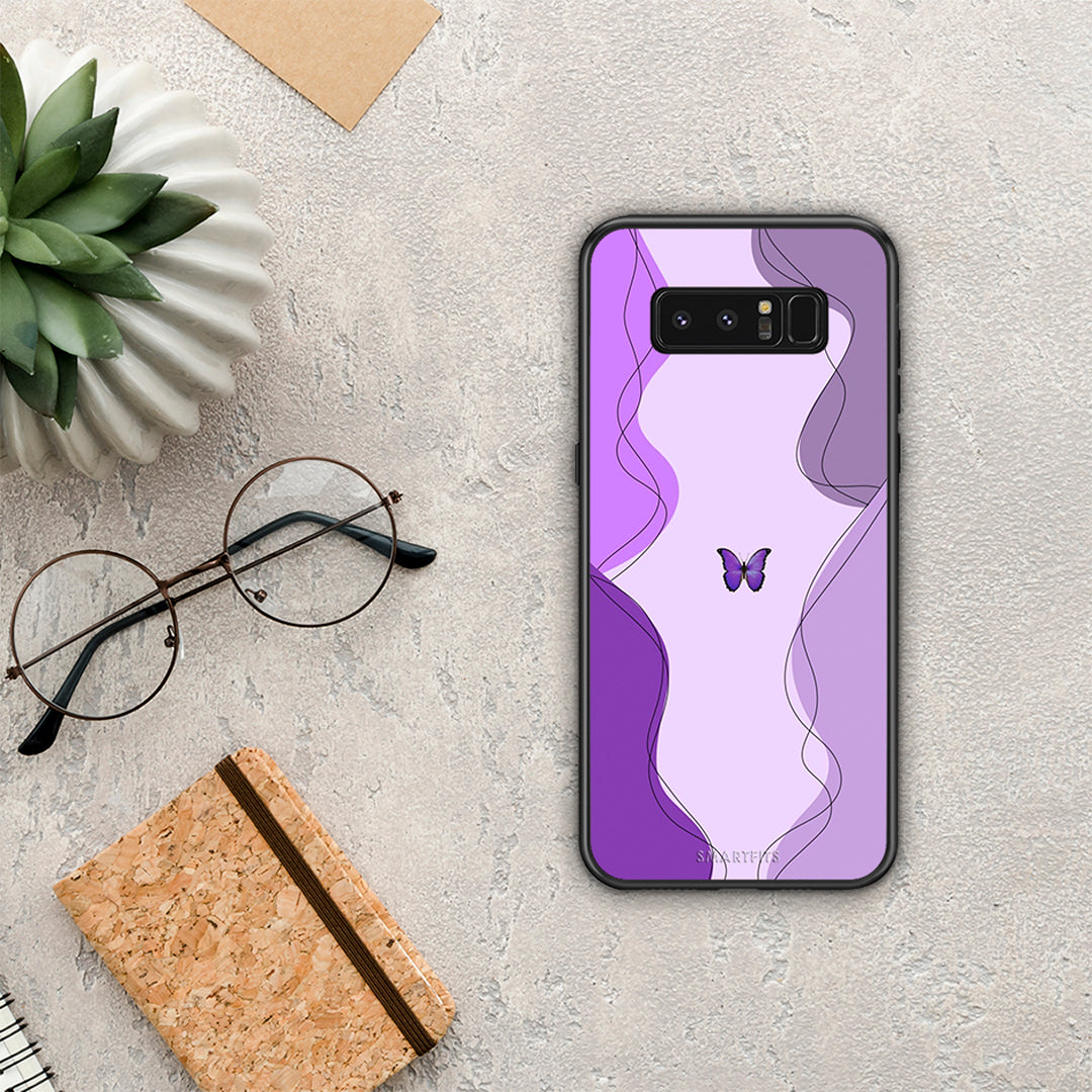 Purple Mariposa - Samsung Galaxy Note 8 case