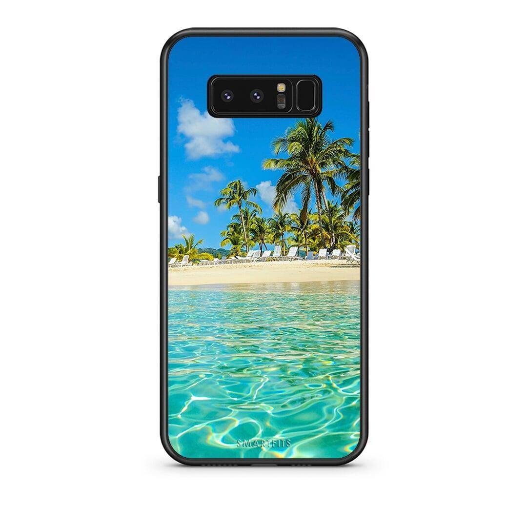 samsung note 8 Tropical Vibes Θήκη από τη Smartfits με σχέδιο στο πίσω μέρος και μαύρο περίβλημα | Smartphone case with colorful back and black bezels by Smartfits