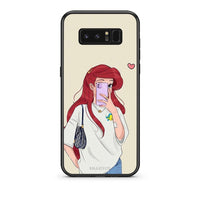 Thumbnail for samsung note 8 Walking Mermaid Θήκη από τη Smartfits με σχέδιο στο πίσω μέρος και μαύρο περίβλημα | Smartphone case with colorful back and black bezels by Smartfits