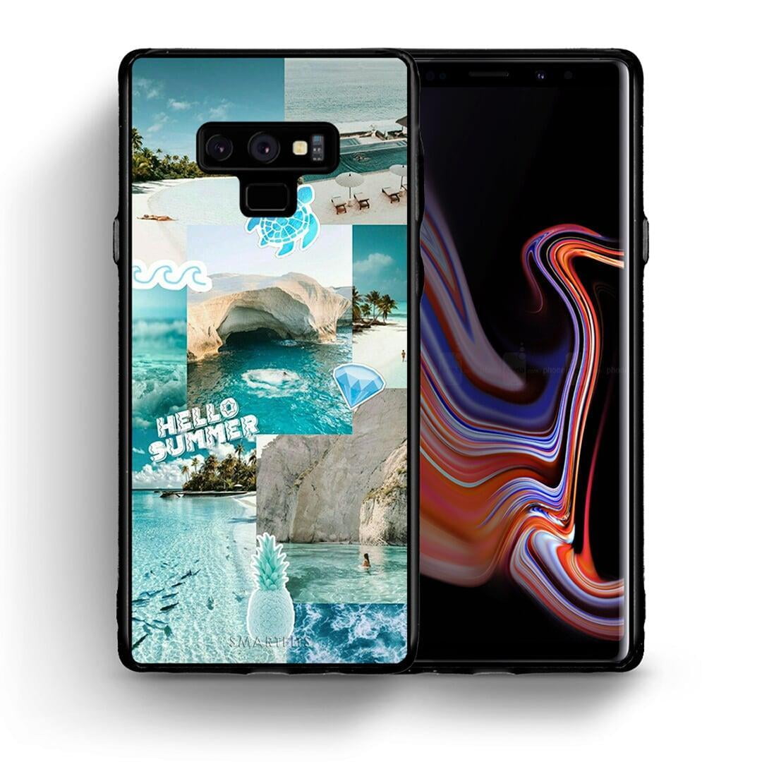 Θήκη Samsung Note 9 Aesthetic Summer από τη Smartfits με σχέδιο στο πίσω μέρος και μαύρο περίβλημα | Samsung Note 9 Aesthetic Summer case with colorful back and black bezels