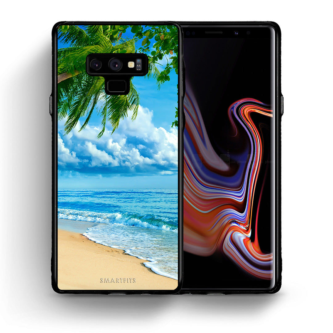 Θήκη Samsung Note 9 Beautiful Beach από τη Smartfits με σχέδιο στο πίσω μέρος και μαύρο περίβλημα | Samsung Note 9 Beautiful Beach case with colorful back and black bezels