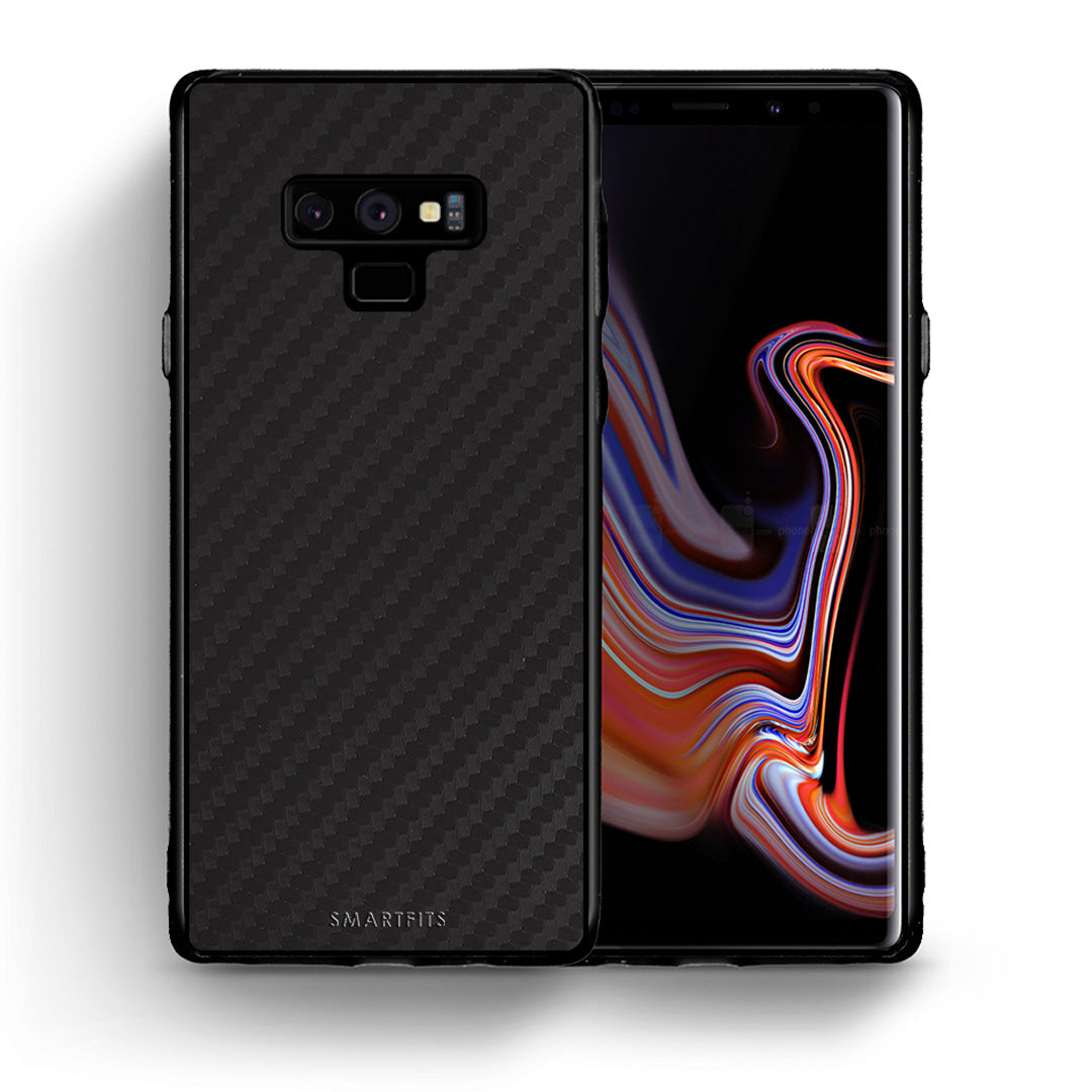 Θήκη Samsung Note 9 Carbon Black από τη Smartfits με σχέδιο στο πίσω μέρος και μαύρο περίβλημα | Samsung Note 9 Carbon Black case with colorful back and black bezels