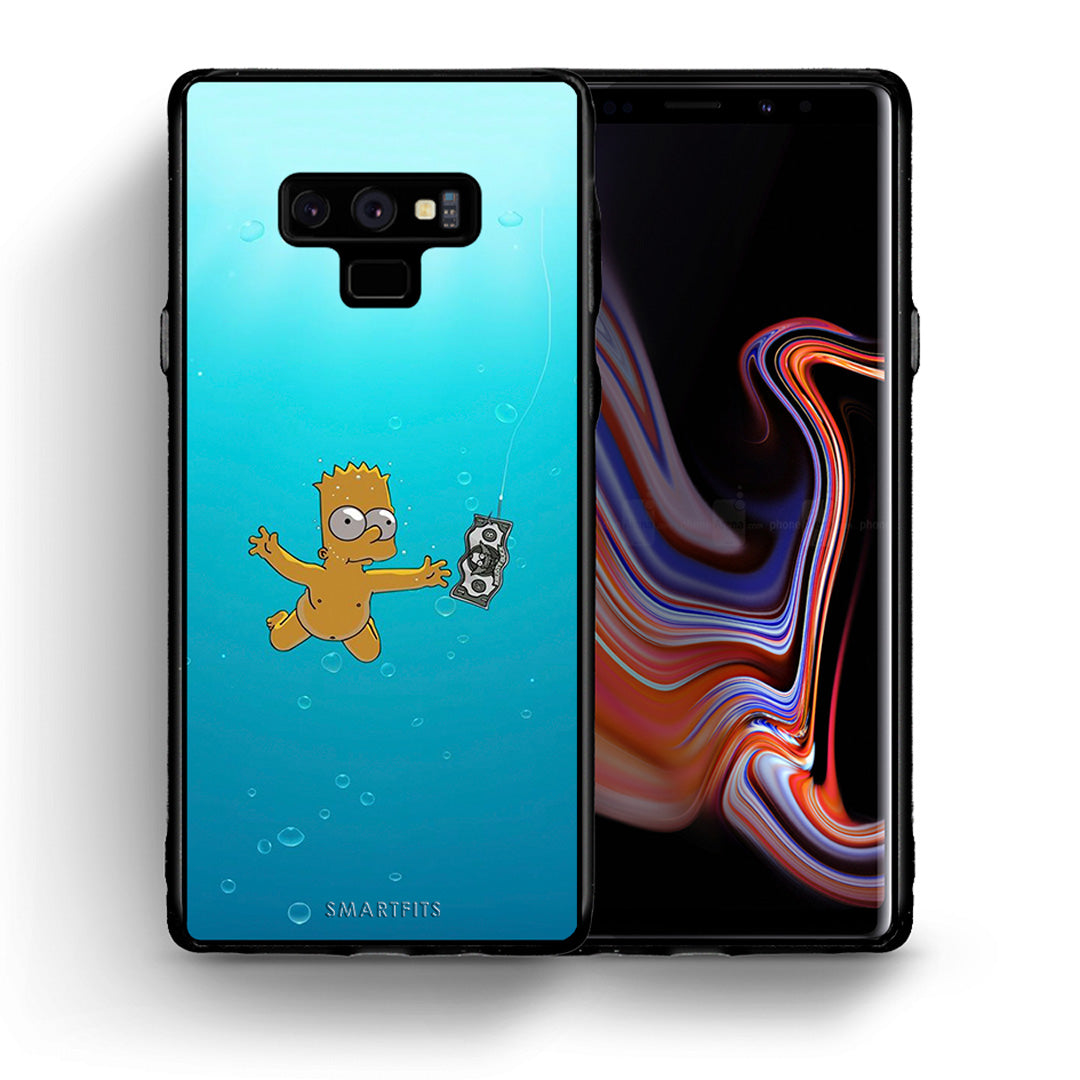 Θήκη Samsung Note 9 Chasing Money από τη Smartfits με σχέδιο στο πίσω μέρος και μαύρο περίβλημα | Samsung Note 9 Chasing Money case with colorful back and black bezels