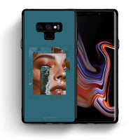 Thumbnail for Θήκη Samsung Note 9 Cry An Ocean από τη Smartfits με σχέδιο στο πίσω μέρος και μαύρο περίβλημα | Samsung Note 9 Cry An Ocean case with colorful back and black bezels