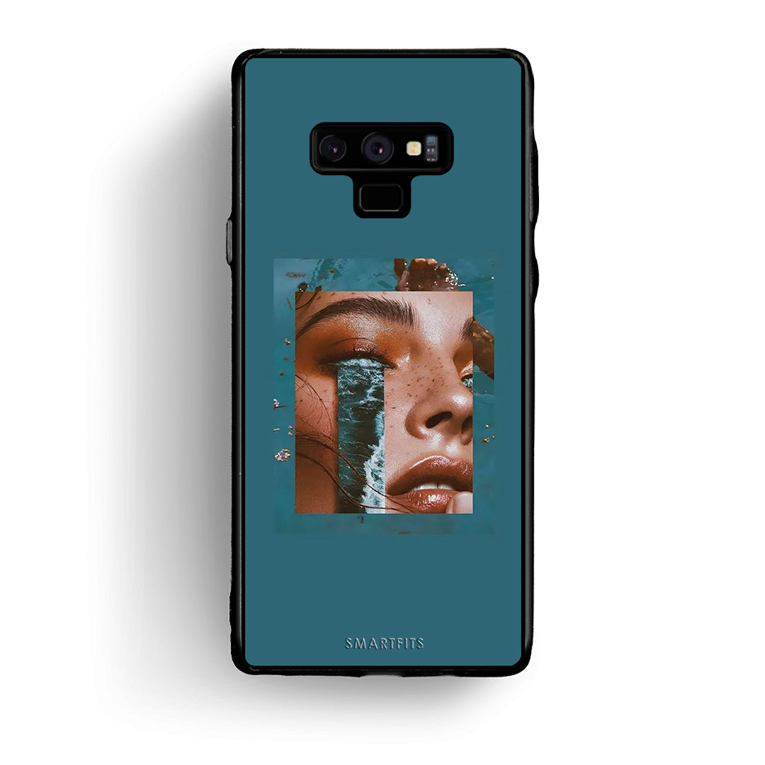 samsung note 9 Cry An Ocean θήκη από τη Smartfits με σχέδιο στο πίσω μέρος και μαύρο περίβλημα | Smartphone case with colorful back and black bezels by Smartfits