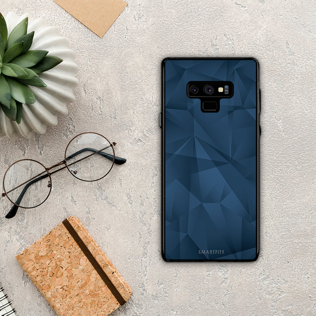 Geometric Blue Abstract - Samsung Galaxy Note 9 Case