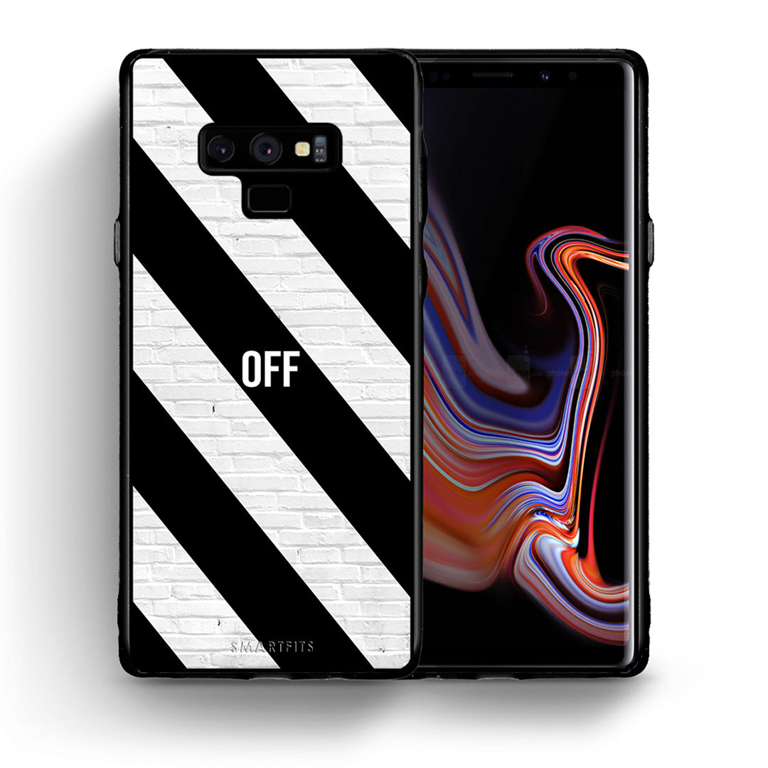 Θήκη Samsung Note 9 Get Off από τη Smartfits με σχέδιο στο πίσω μέρος και μαύρο περίβλημα | Samsung Note 9 Get Off case with colorful back and black bezels