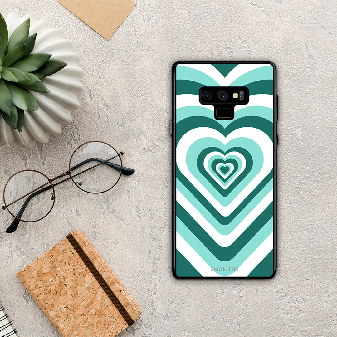 Green Hearts - Samsung Galaxy Note 9 case