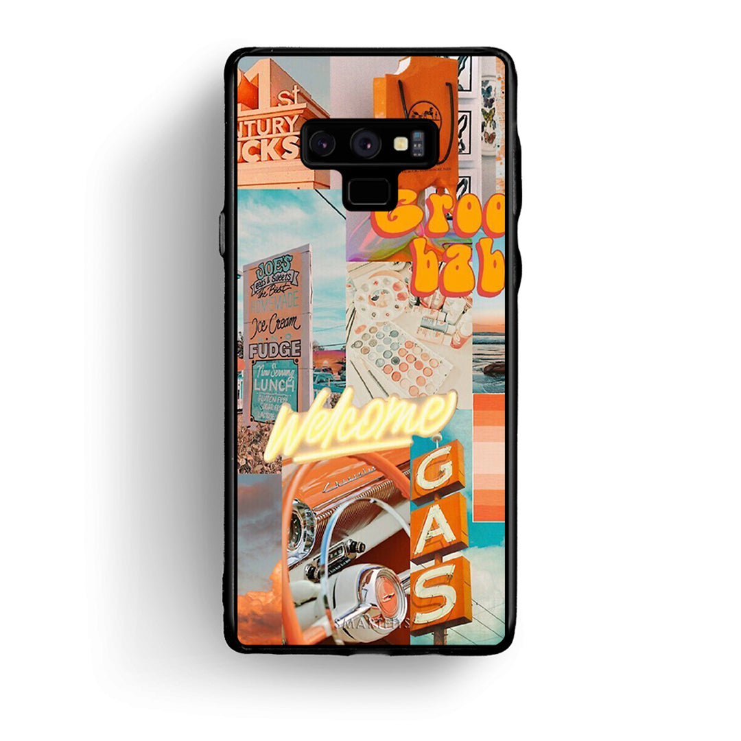 samsung note 9 Groovy Babe Θήκη Αγίου Βαλεντίνου από τη Smartfits με σχέδιο στο πίσω μέρος και μαύρο περίβλημα | Smartphone case with colorful back and black bezels by Smartfits