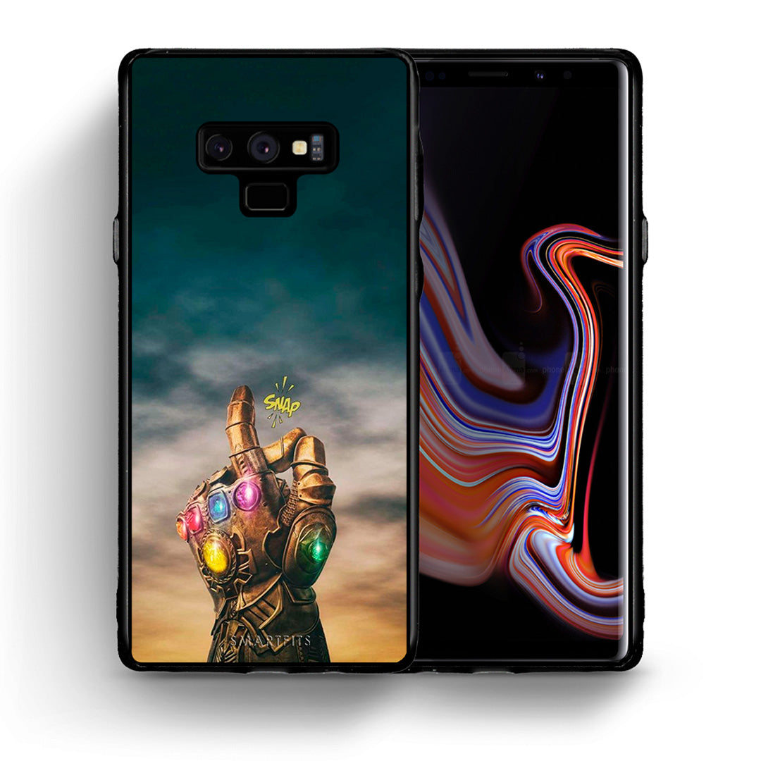 Θήκη Samsung Note 9 Infinity Snap από τη Smartfits με σχέδιο στο πίσω μέρος και μαύρο περίβλημα | Samsung Note 9 Infinity Snap case with colorful back and black bezels