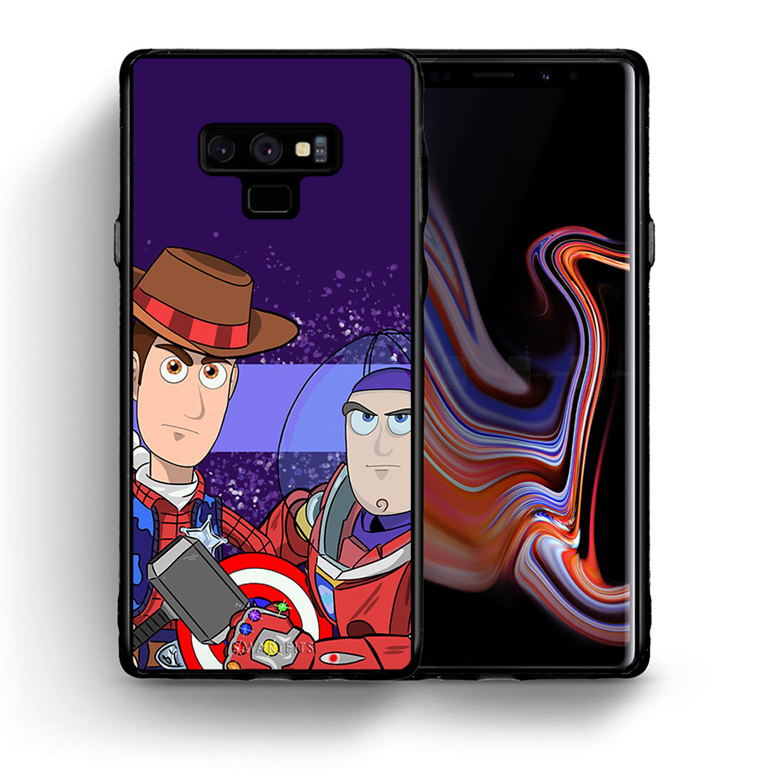 Θήκη Samsung Note 9 Infinity Story από τη Smartfits με σχέδιο στο πίσω μέρος και μαύρο περίβλημα | Samsung Note 9 Infinity Story case with colorful back and black bezels