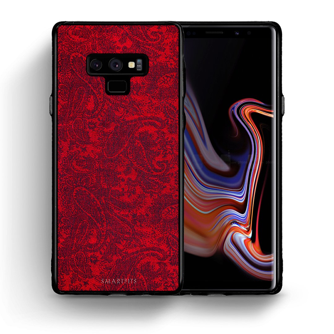 Θήκη Samsung Note 9 Paisley Cashmere από τη Smartfits με σχέδιο στο πίσω μέρος και μαύρο περίβλημα | Samsung Note 9 Paisley Cashmere case with colorful back and black bezels