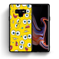 Thumbnail for Θήκη Samsung Note 9 Sponge PopArt από τη Smartfits με σχέδιο στο πίσω μέρος και μαύρο περίβλημα | Samsung Note 9 Sponge PopArt case with colorful back and black bezels