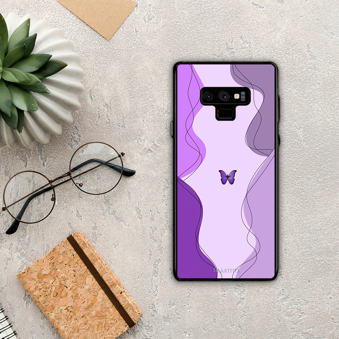 Purple Mariposa - Samsung Galaxy Note 9 case