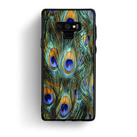 Thumbnail for samsung note 9 Real Peacock Feathers θήκη από τη Smartfits με σχέδιο στο πίσω μέρος και μαύρο περίβλημα | Smartphone case with colorful back and black bezels by Smartfits