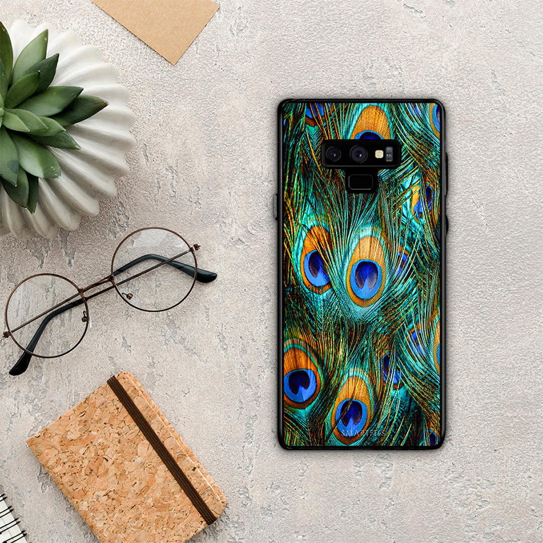 Real Peacock Feathers - Samsung Galaxy Note 9 Case