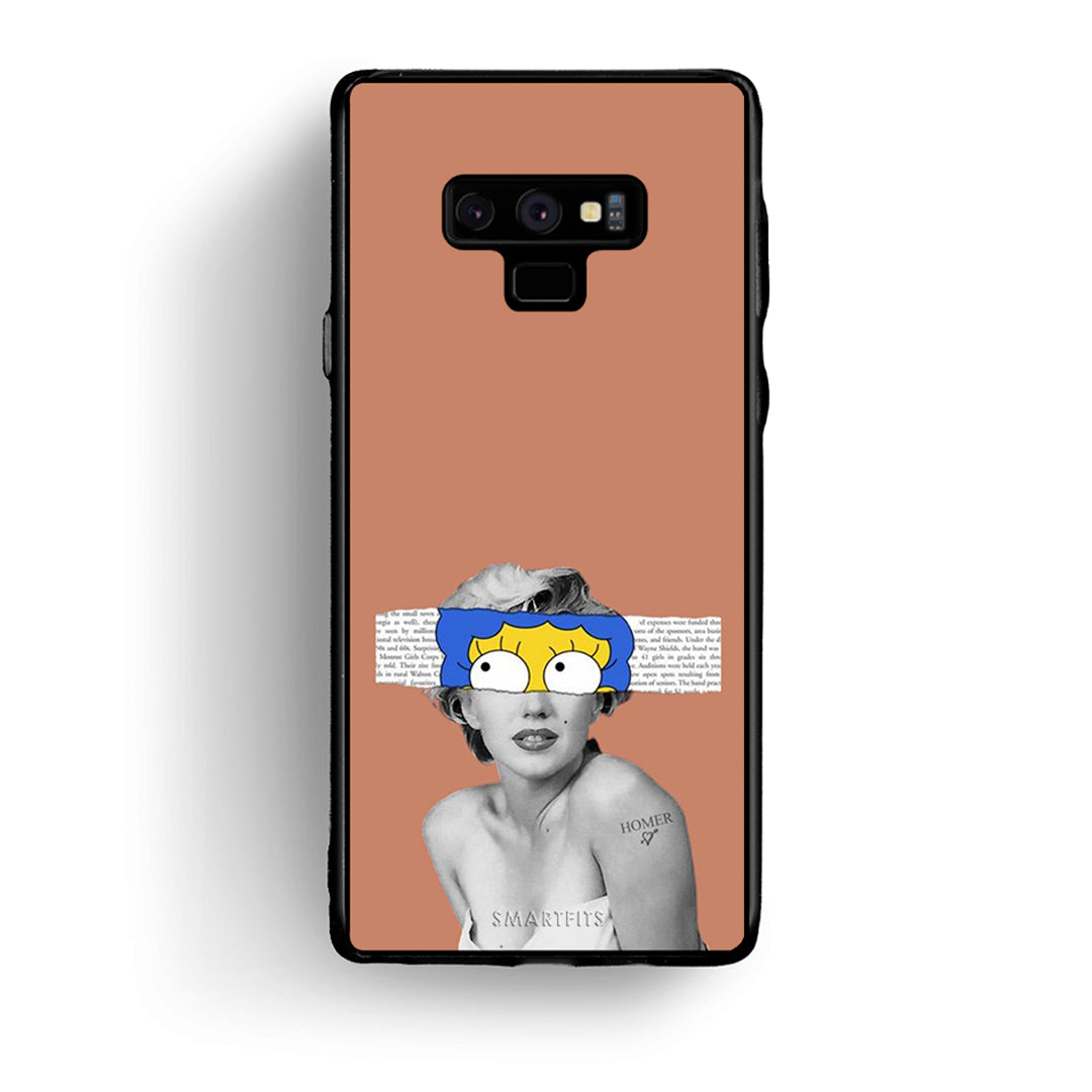 samsung note 9 Sim Merilyn θήκη από τη Smartfits με σχέδιο στο πίσω μέρος και μαύρο περίβλημα | Smartphone case with colorful back and black bezels by Smartfits