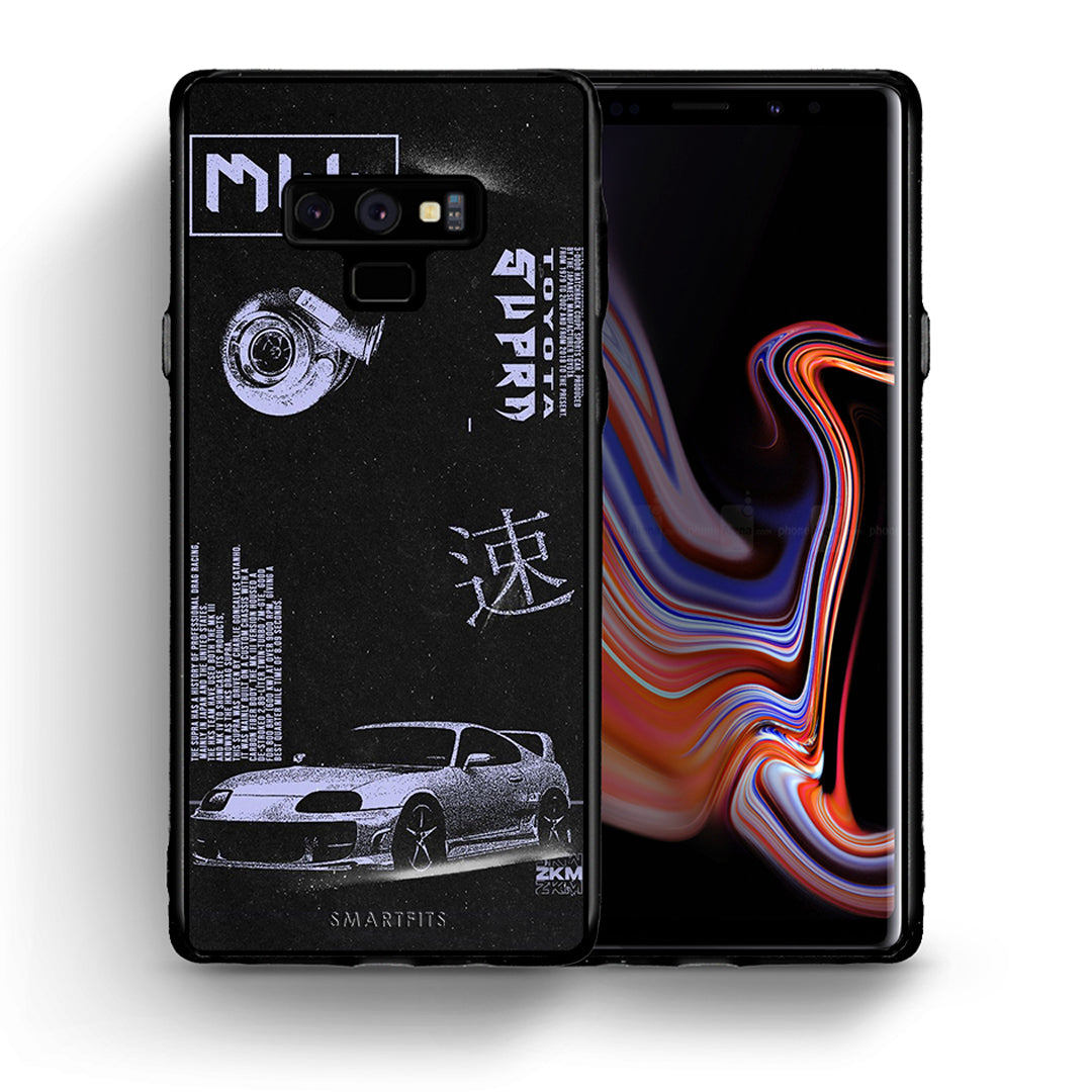 Θήκη Αγίου Βαλεντίνου Samsung Note 9 Tokyo Drift από τη Smartfits με σχέδιο στο πίσω μέρος και μαύρο περίβλημα | Samsung Note 9 Tokyo Drift case with colorful back and black bezels