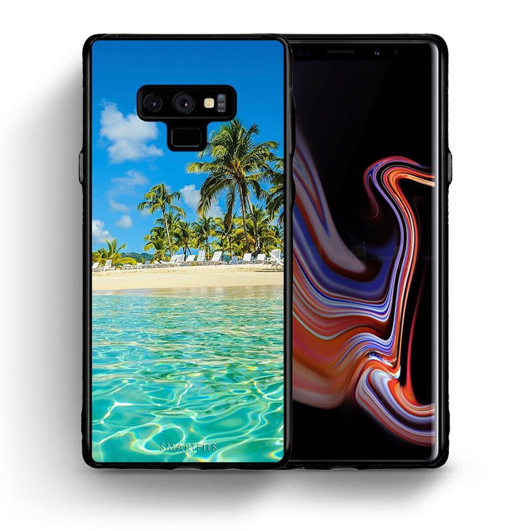 Θήκη Samsung Note 9 Tropical Vibes από τη Smartfits με σχέδιο στο πίσω μέρος και μαύρο περίβλημα | Samsung Note 9 Tropical Vibes case with colorful back and black bezels