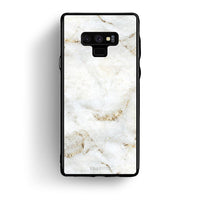 Thumbnail for samsung note 9 White Gold Marble θήκη από τη Smartfits με σχέδιο στο πίσω μέρος και μαύρο περίβλημα | Smartphone case with colorful back and black bezels by Smartfits
