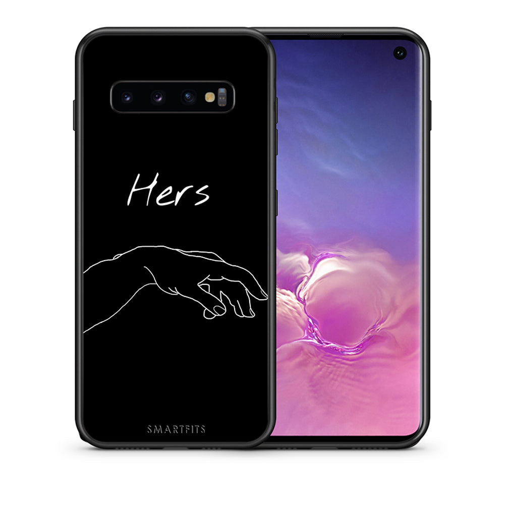 Θήκη Αγίου Βαλεντίνου Samsung S10 Aeshetic Love 1 από τη Smartfits με σχέδιο στο πίσω μέρος και μαύρο περίβλημα | Samsung S10 Aeshetic Love 1 case with colorful back and black bezels