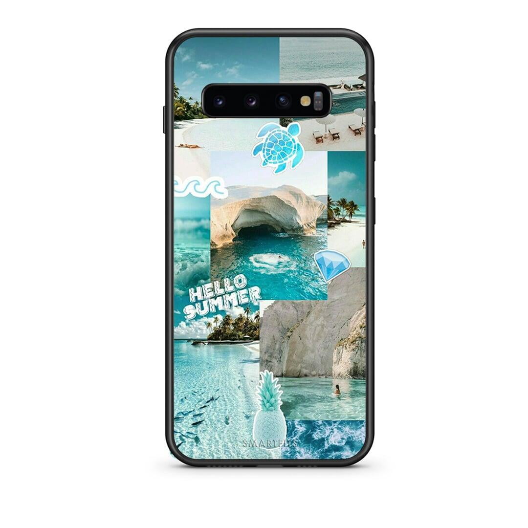 samsung s10 Aesthetic Summer Θήκη από τη Smartfits με σχέδιο στο πίσω μέρος και μαύρο περίβλημα | Smartphone case with colorful back and black bezels by Smartfits