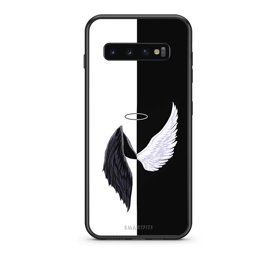 samsung s10 Angels Demons θήκη από τη Smartfits με σχέδιο στο πίσω μέρος και μαύρο περίβλημα | Smartphone case with colorful back and black bezels by Smartfits