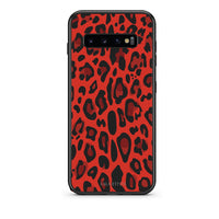 Thumbnail for 4 - samsung galaxy s10 plus Red Leopard Animal case, cover, bumper