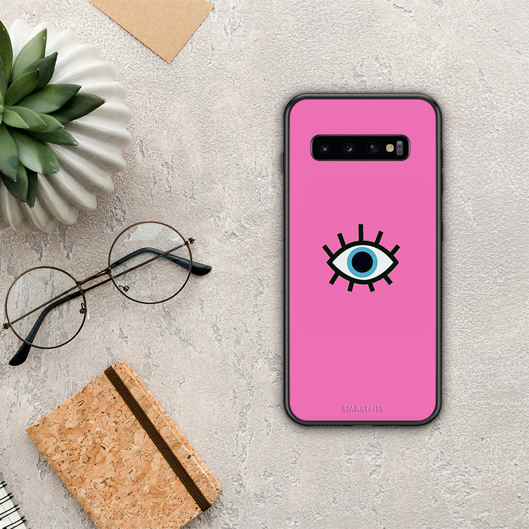 Blue Eye Pink - Samsung Galaxy S10 case